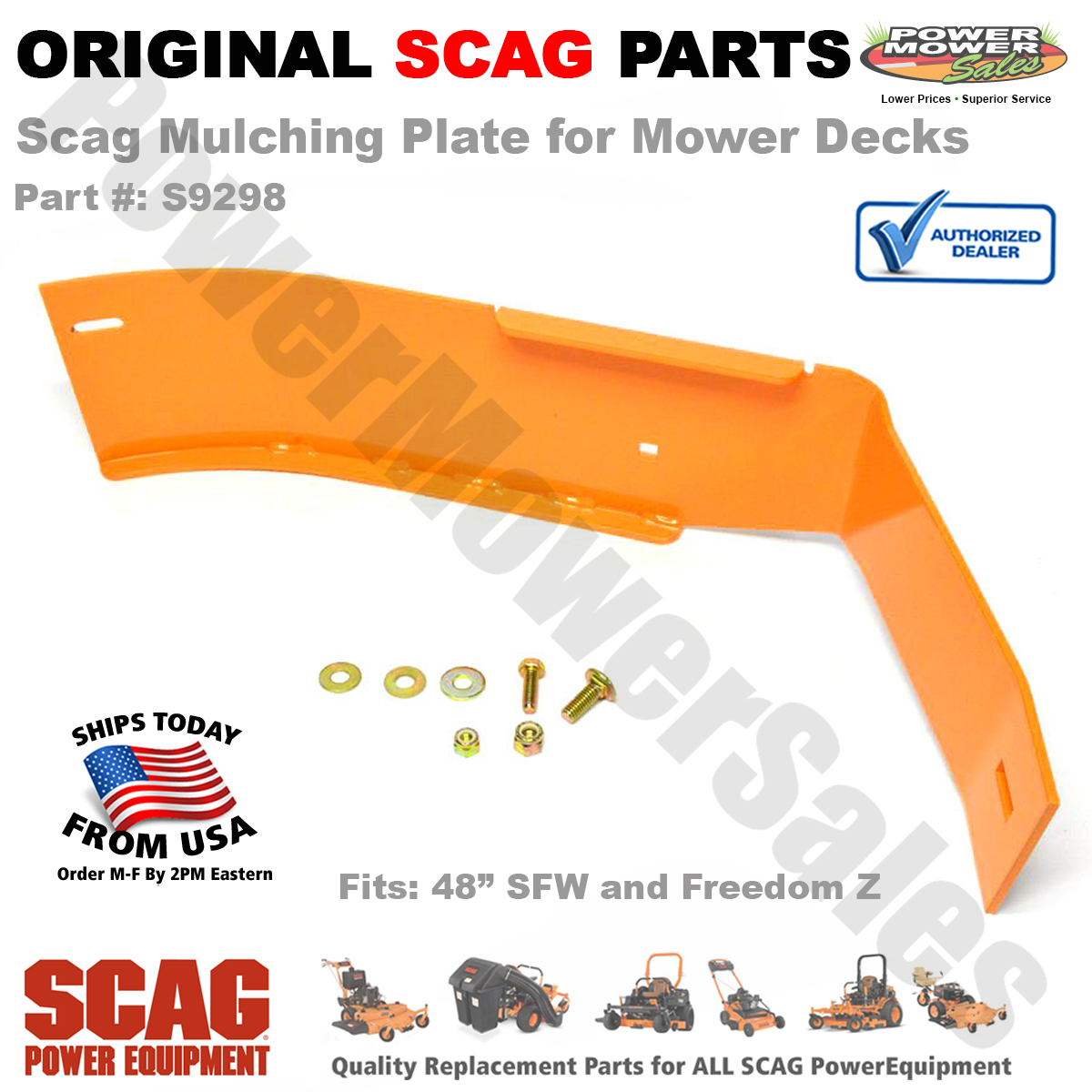 MBE 759-5232902 定価24,200円 新品タグ付 Scag Mulch Plate for 48