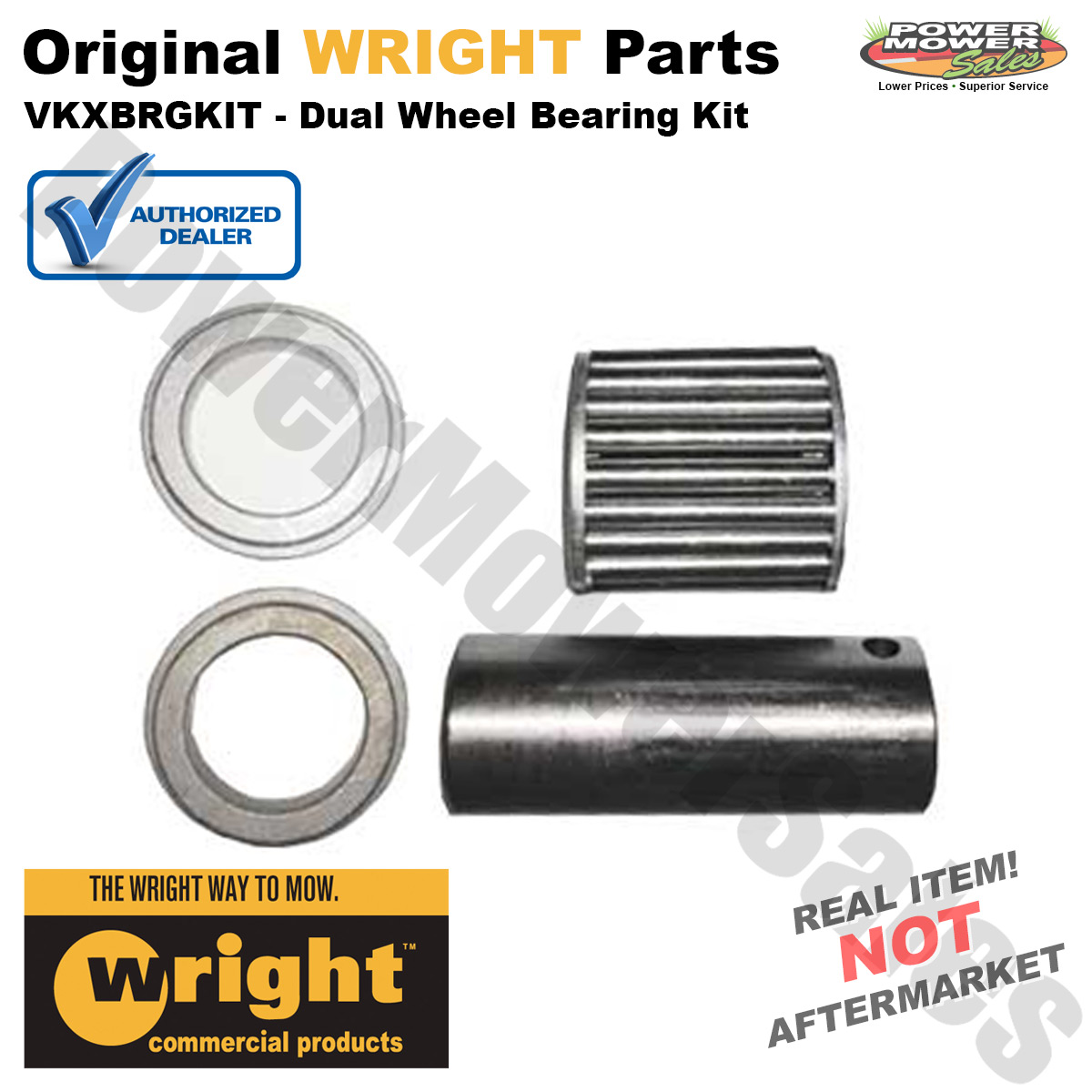 Wright Manufacturing Dual Wheel Bearing Kit for Velke Model Mowers