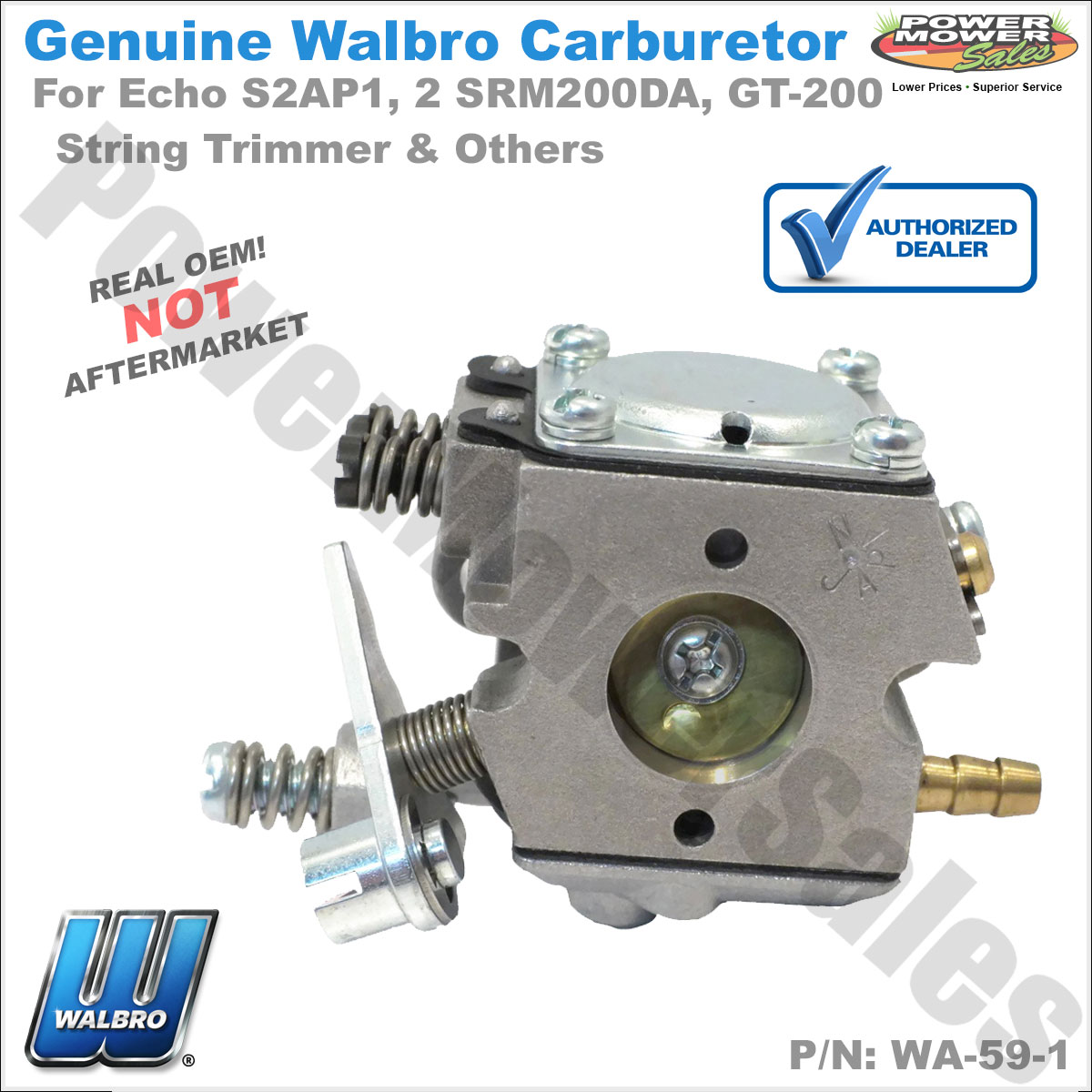 Walbro Carburetor WA591 / Echo S2AP1 2 SRM200DA GT200 String