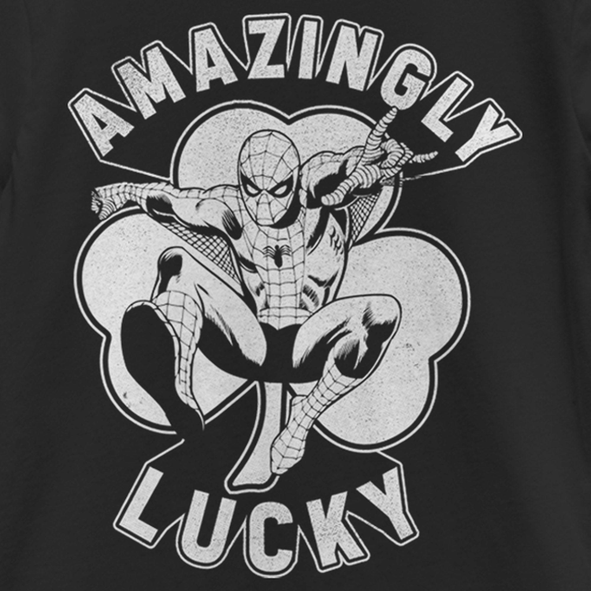 Girl's Marvel St. Patrick's Day Spider-Man Lucky Clover T-Shirt - Picture 4 of 22
