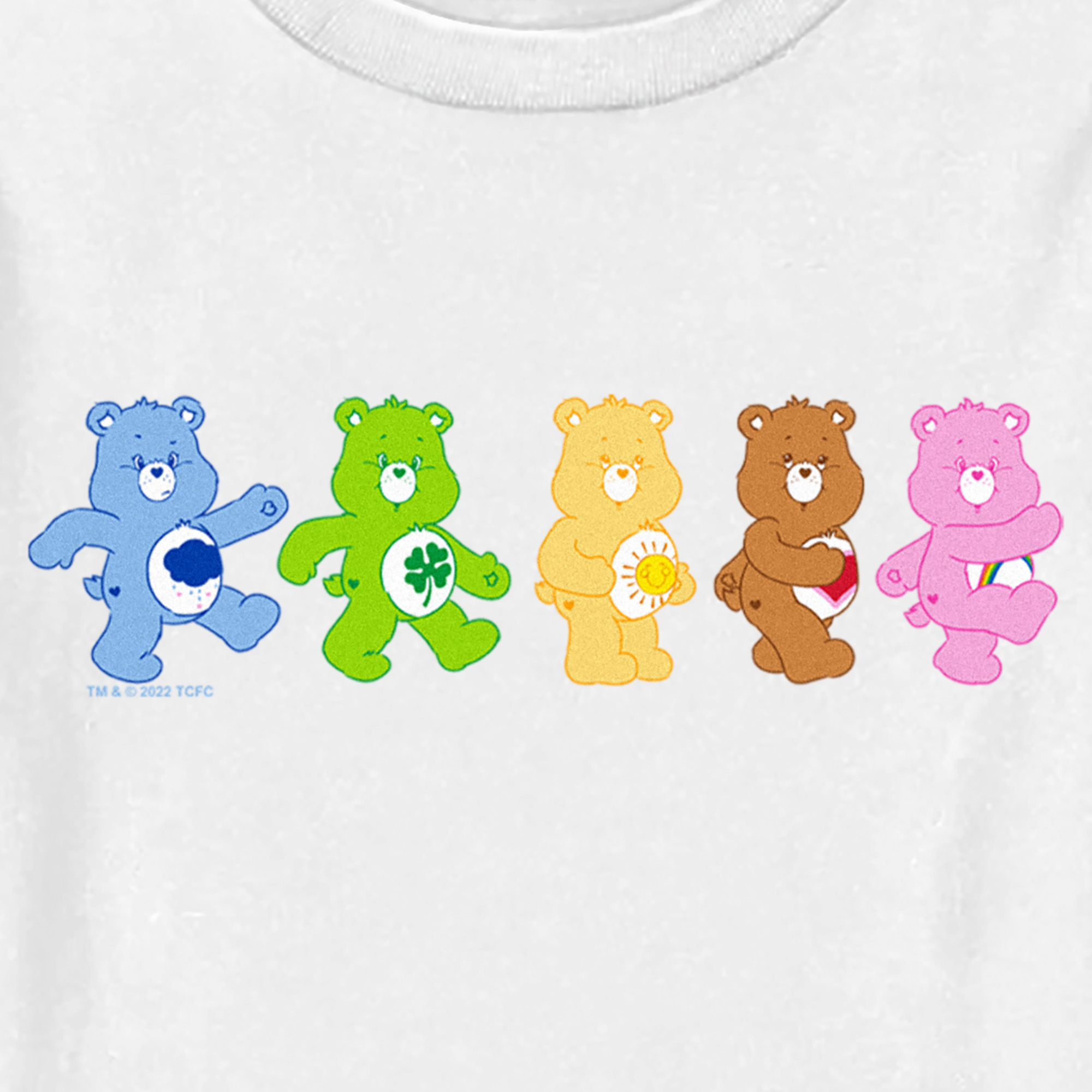 Toddler's Care Bears Walking Bears Line Up T-Shirt - Picture 17 of 18