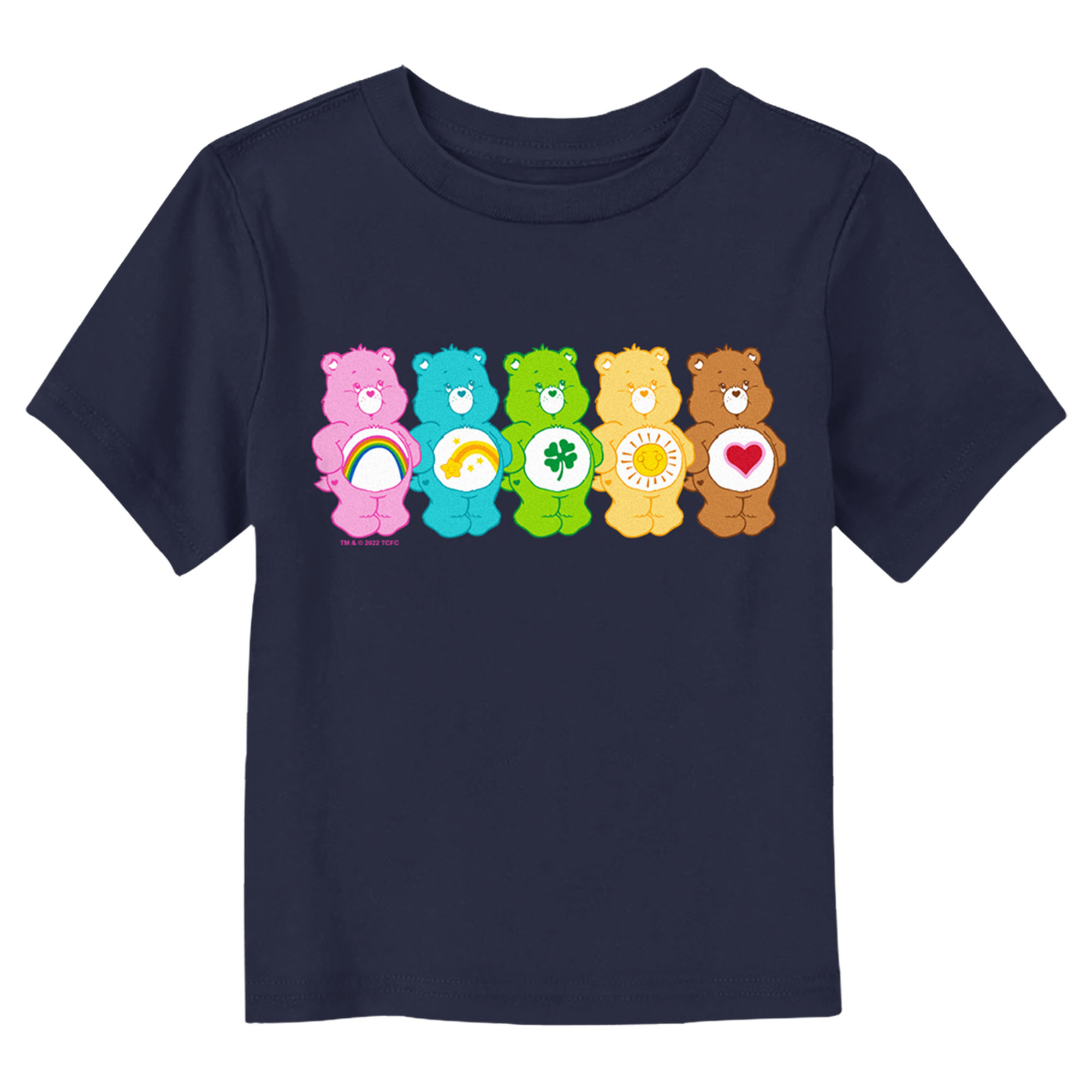 Toddler's Care Bears Colorful Bears Line Up T-Shirt - Picture 15 of 21