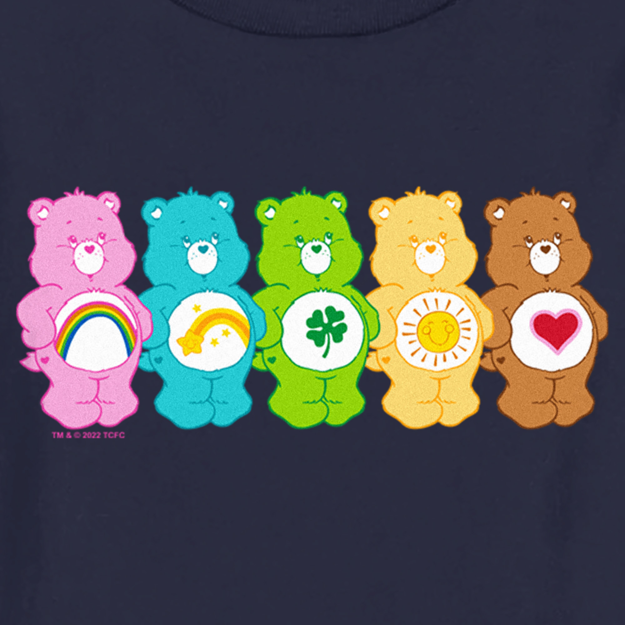Toddler's Care Bears Colorful Bears Line Up T-Shirt - Picture 16 of 21