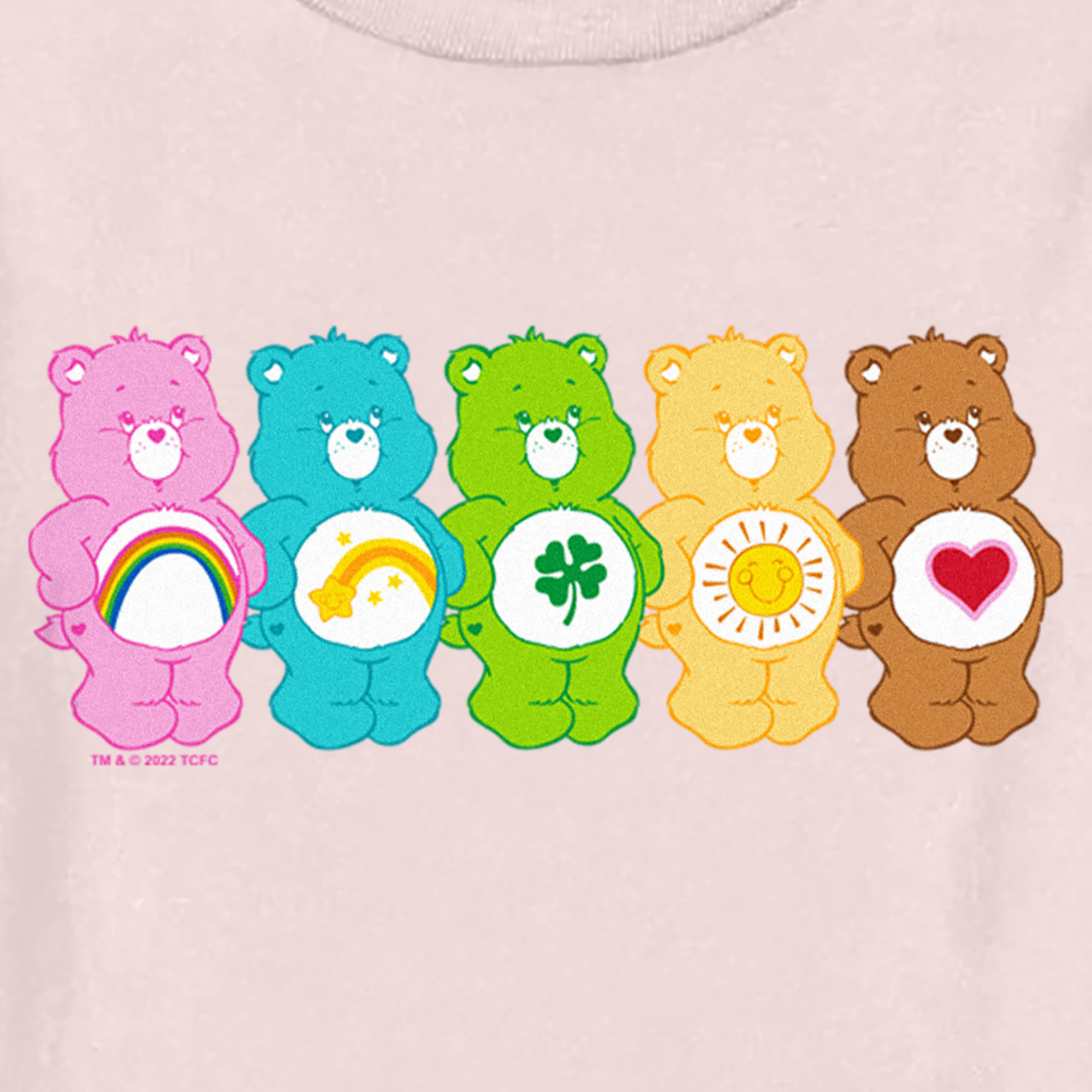 Toddler's Care Bears Colorful Bears Line Up T-Shirt - Picture 13 of 21