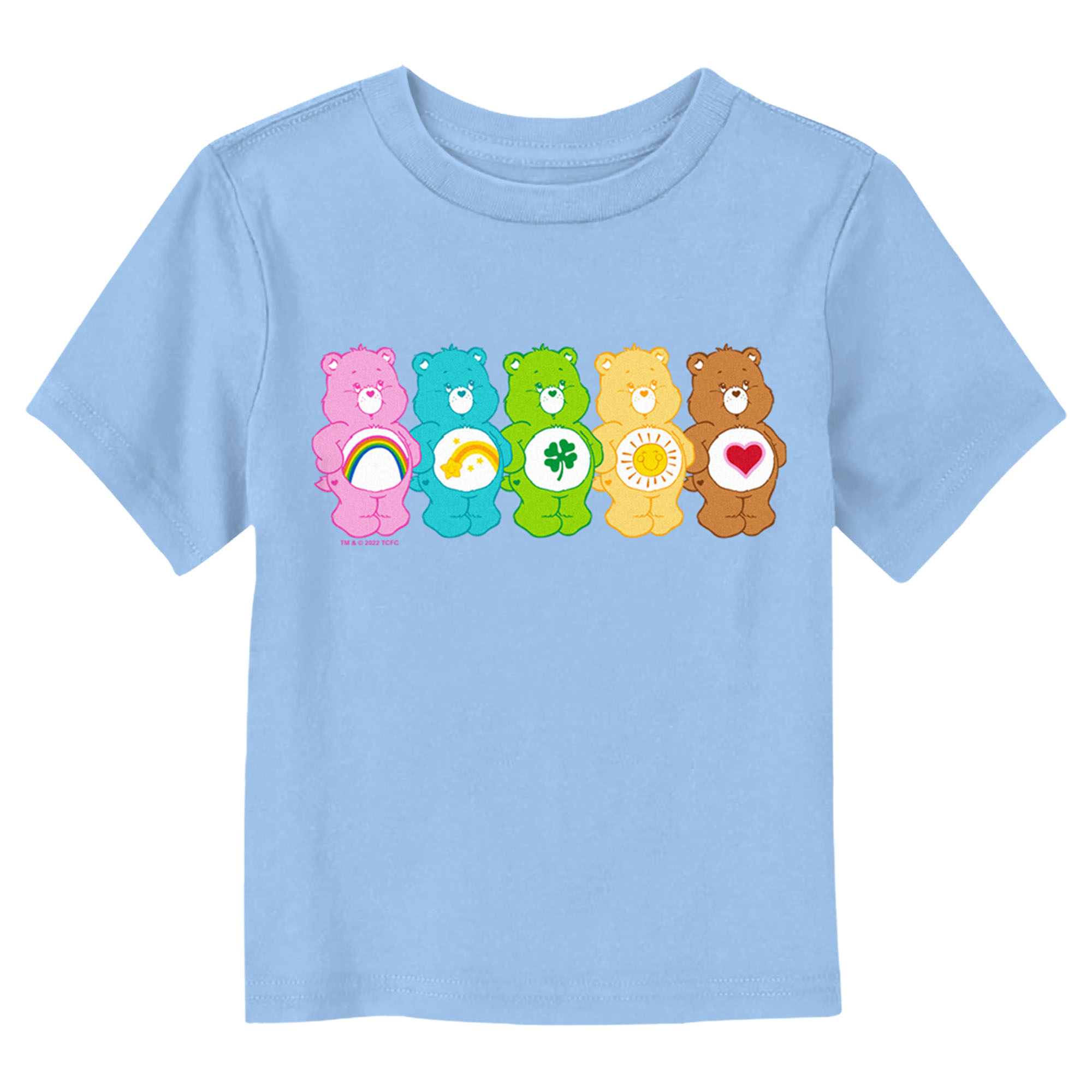 Toddler's Care Bears Colorful Bears Line Up T-Shirt - Picture 9 of 21