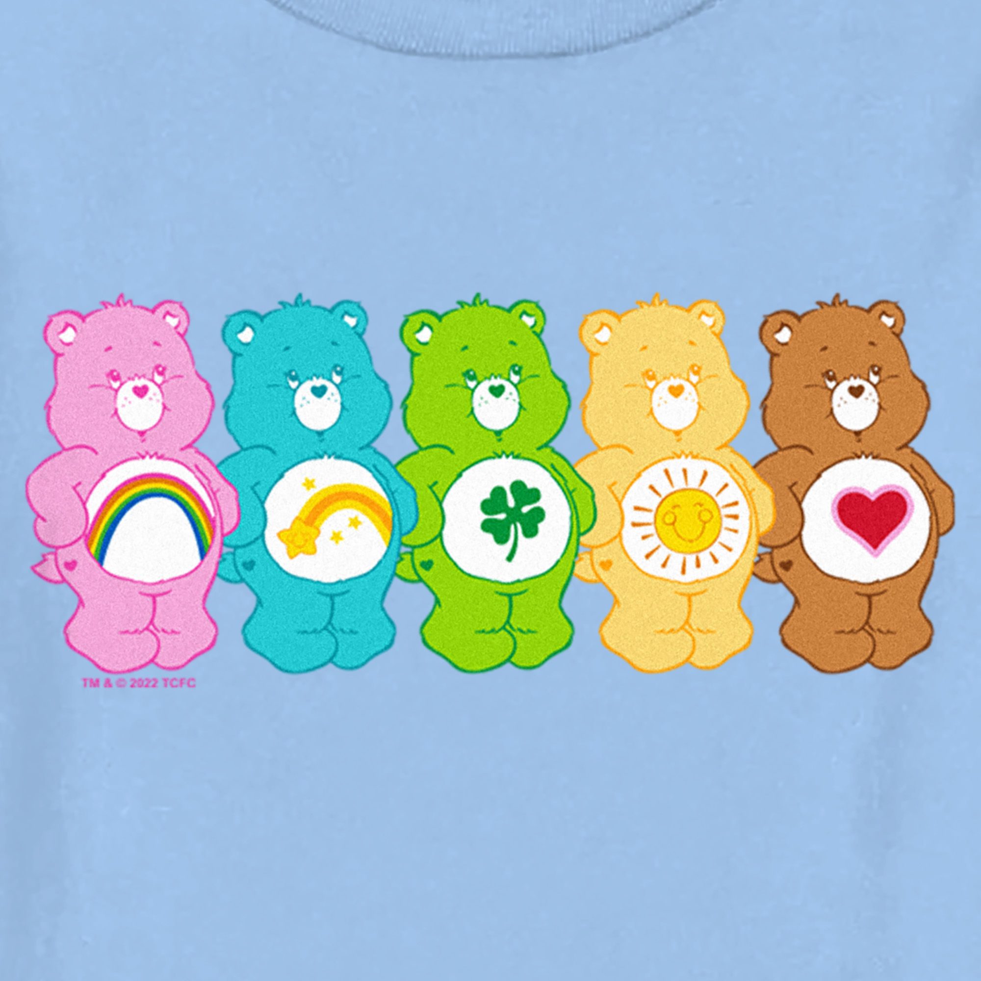 Toddler's Care Bears Colorful Bears Line Up T-Shirt - Picture 10 of 21