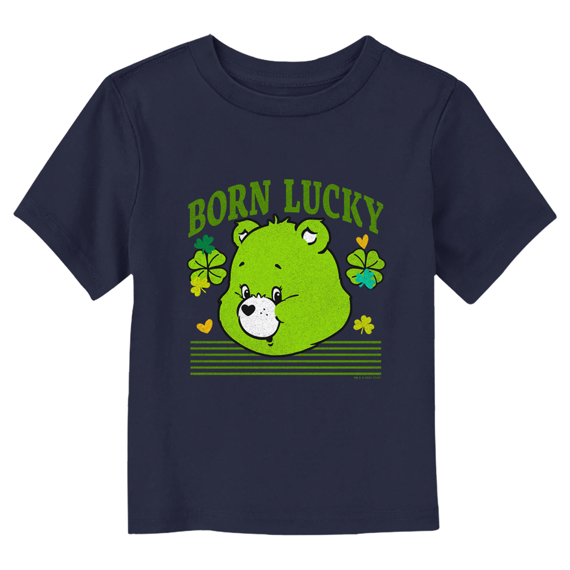 Toddler's Care Bears St. Patrick's Day Good Luck Bear Clover T-Shirt - Picture 10 of 15