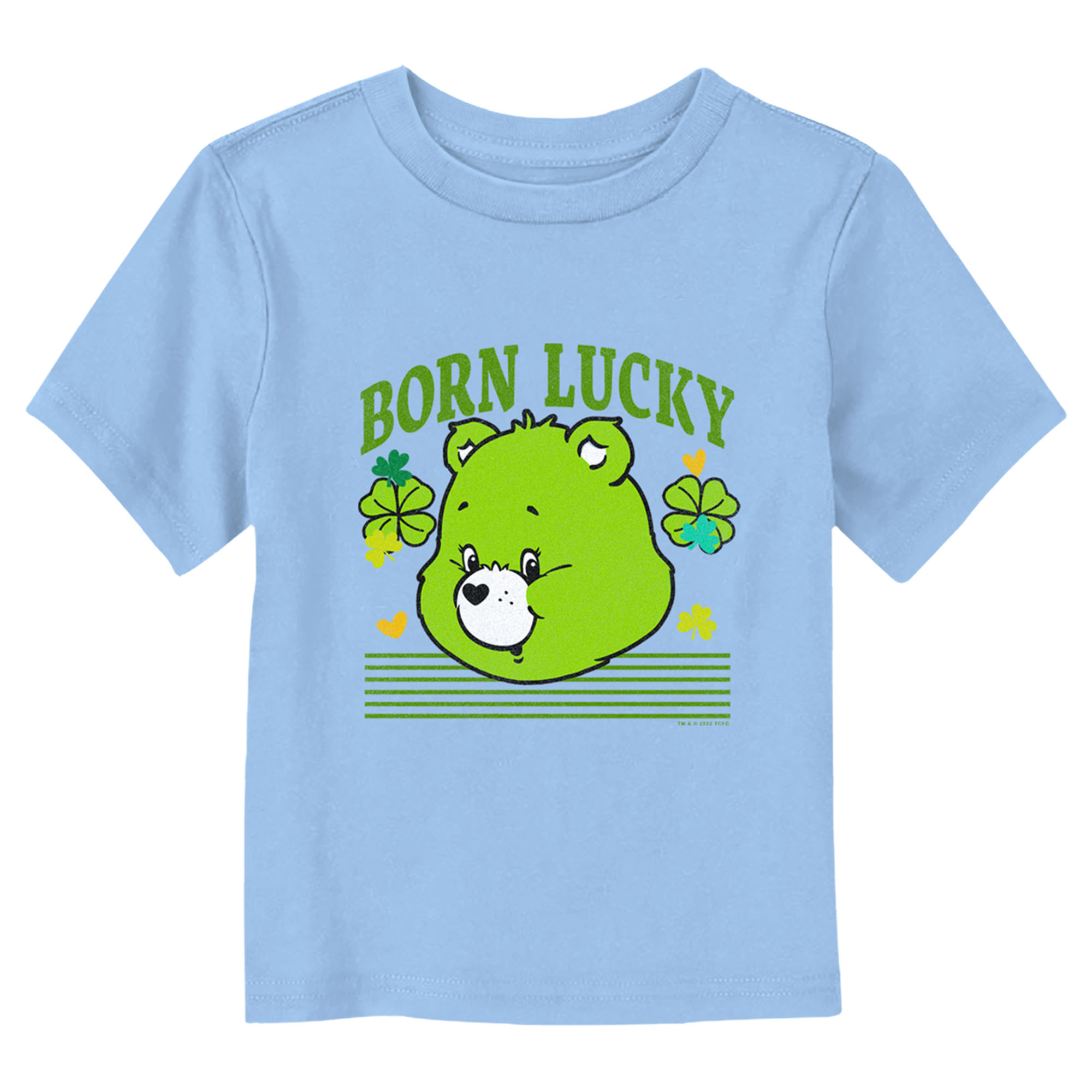 Toddler's Care Bears St. Patrick's Day Good Luck Bear Clover T-Shirt - Picture 7 of 18