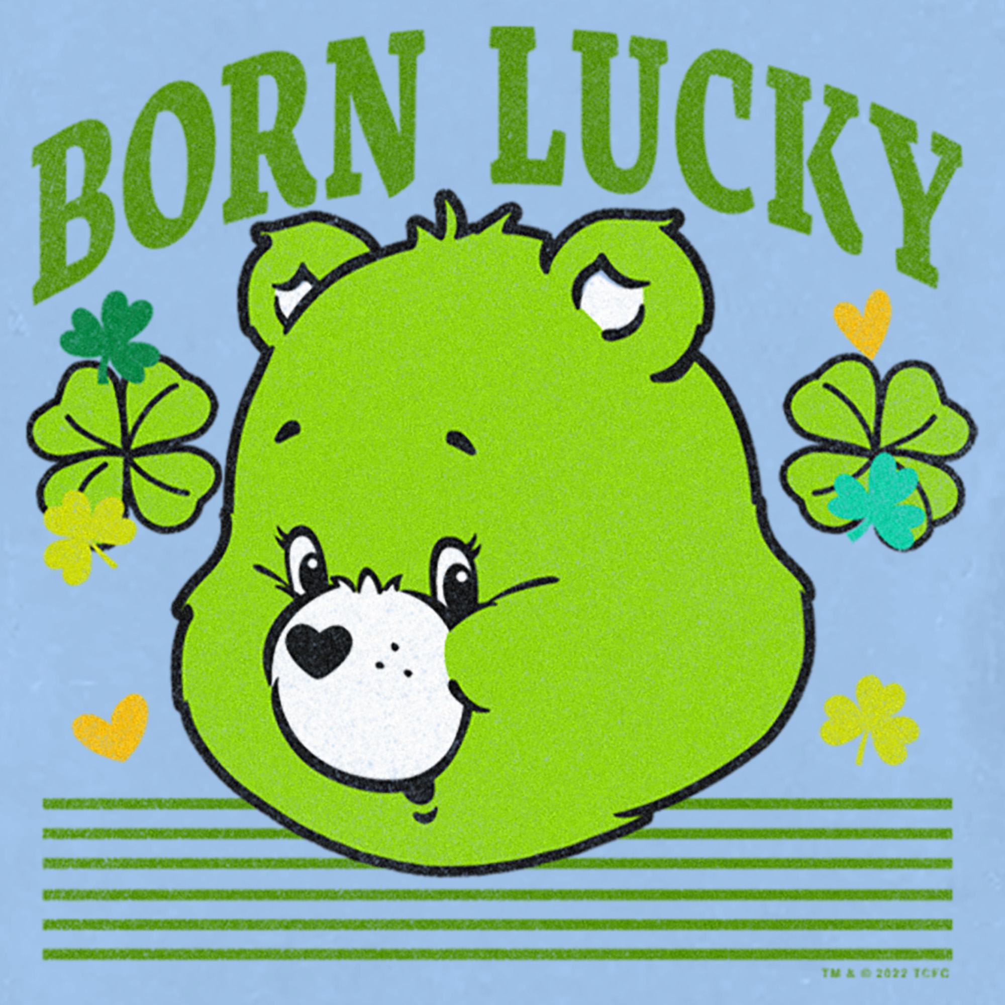 Toddler's Care Bears St. Patrick's Day Good Luck Bear Clover T-Shirt - Picture 8 of 18