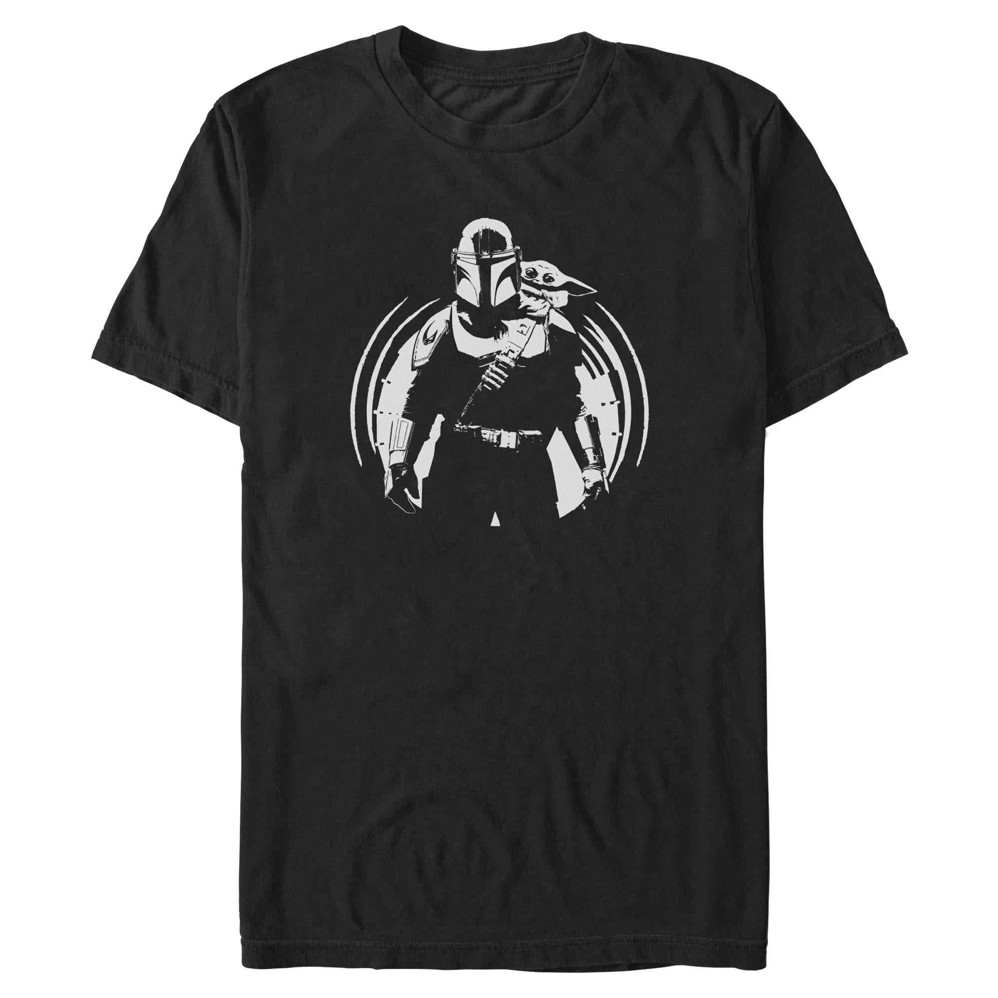 Men's Star Wars: The Mandalorian and Grogu Black and White Sketch