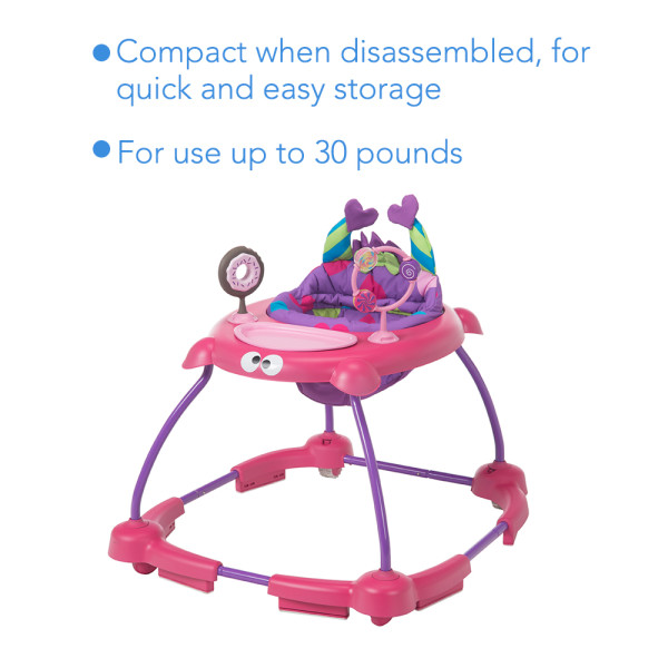Cosco Simple Steps Interactive Baby Walker, Silly Sweet Tooth Monster