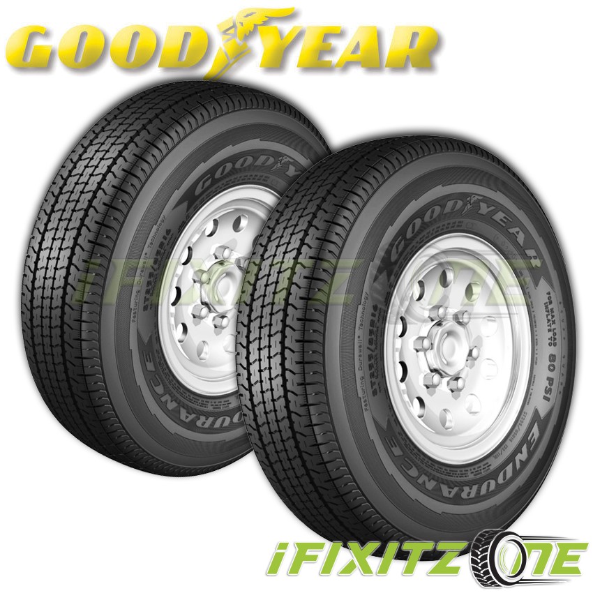 Brand New ST225//75R15 GOODYEAR ENDURANCE Trailer tires 117N 2257515-225-75-15