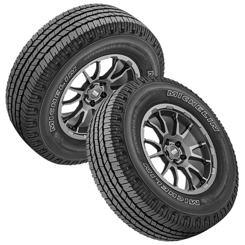 2 Michelin Defender LTX M/S 2 OWL 265/70R16 116T Highway Truck 70K