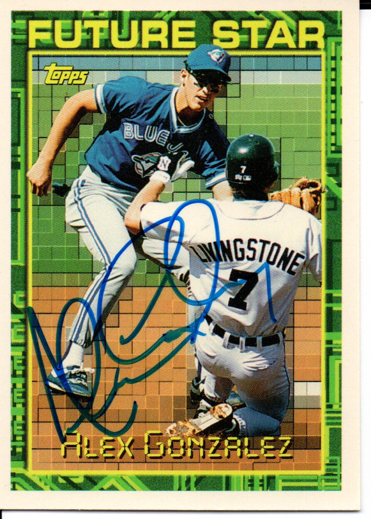 Alex Gonzalez Toronto Blue Jays 1994 Topps Rookie Signed Card eBay