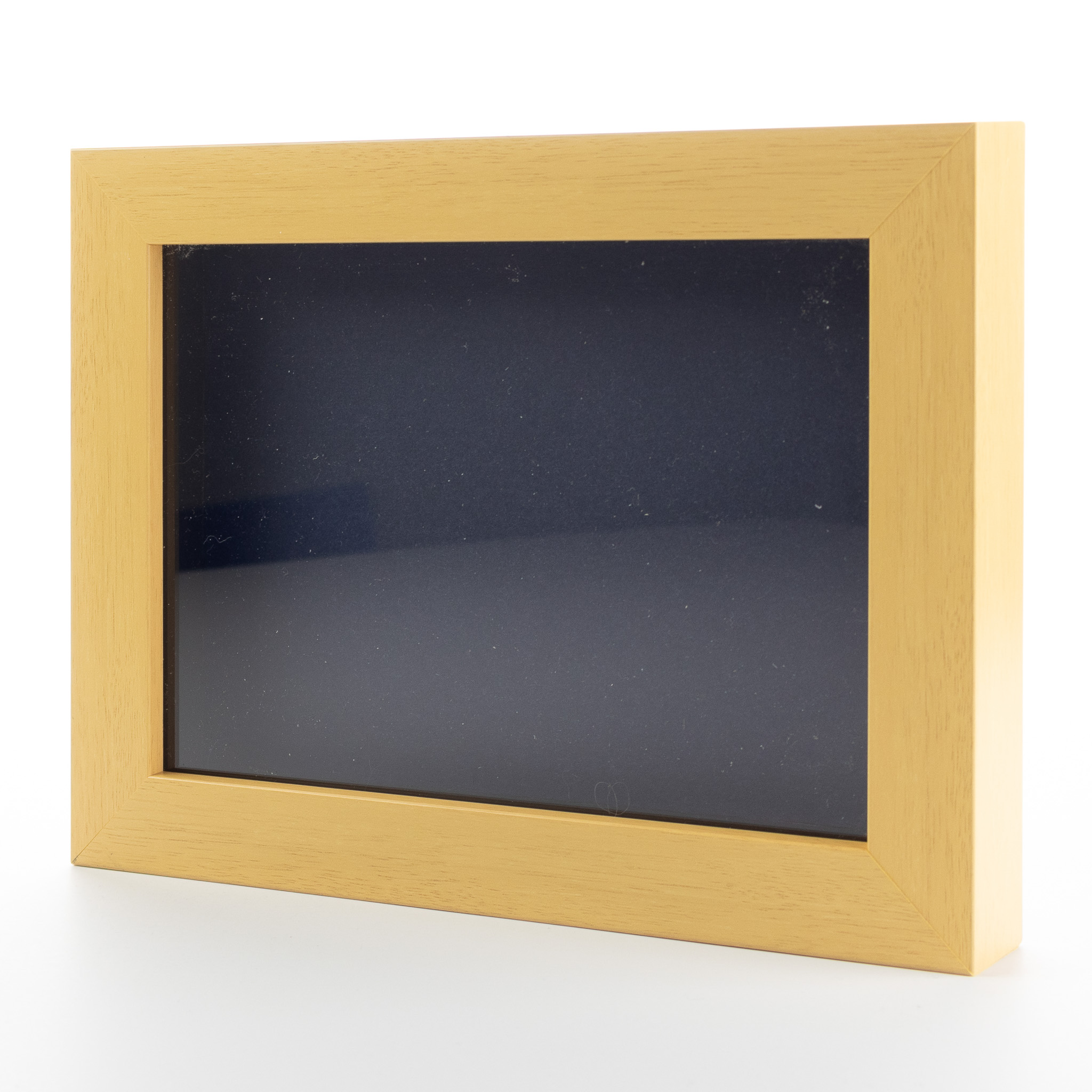 Natural 16×28 Wood Shadow Box With Navy Acid-Free Backing 5/8 Usable Depth