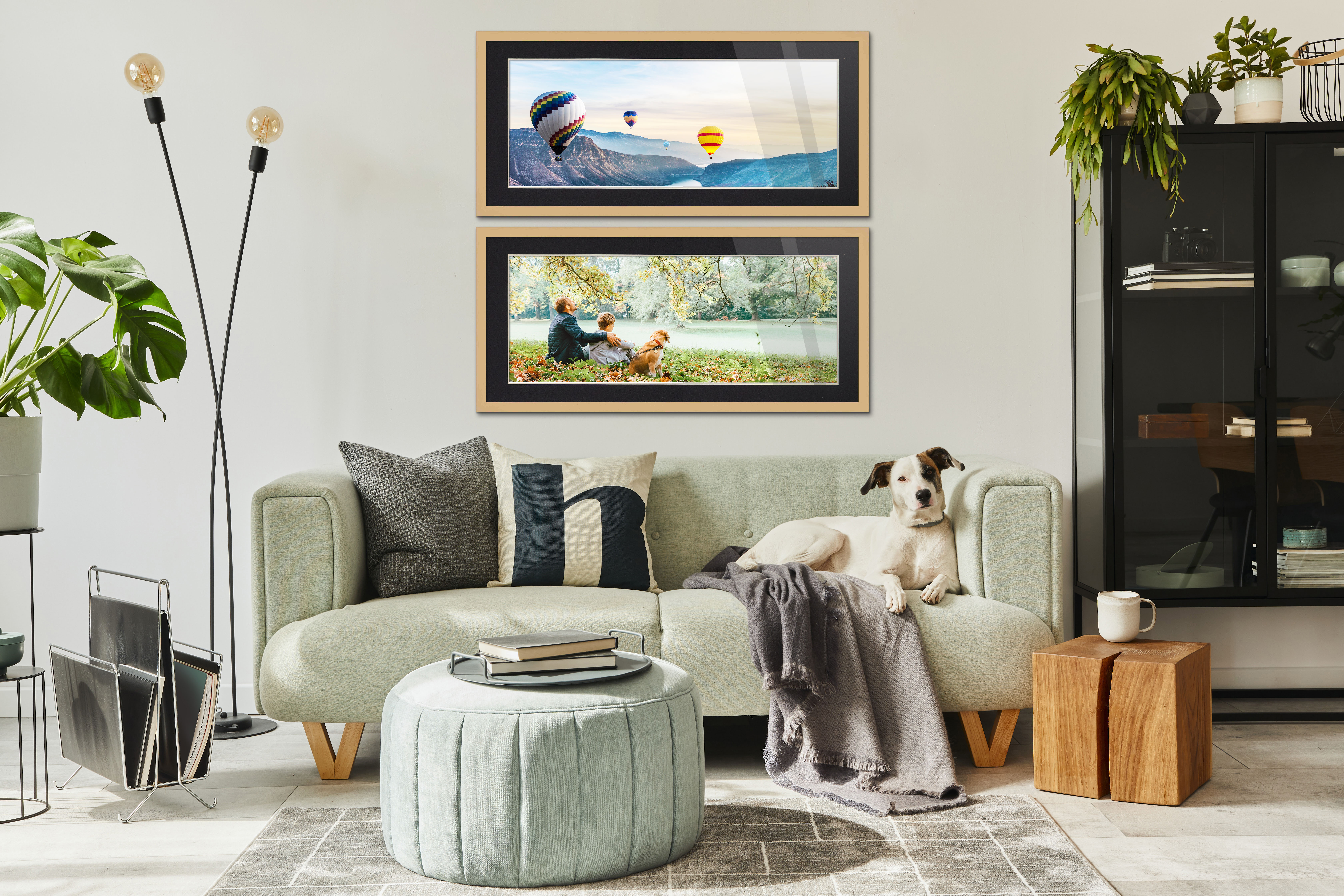 13.5x40 Natural Frame for 13.5x40 Picture or 16x43 Poster Without Black Mat detailed image 3