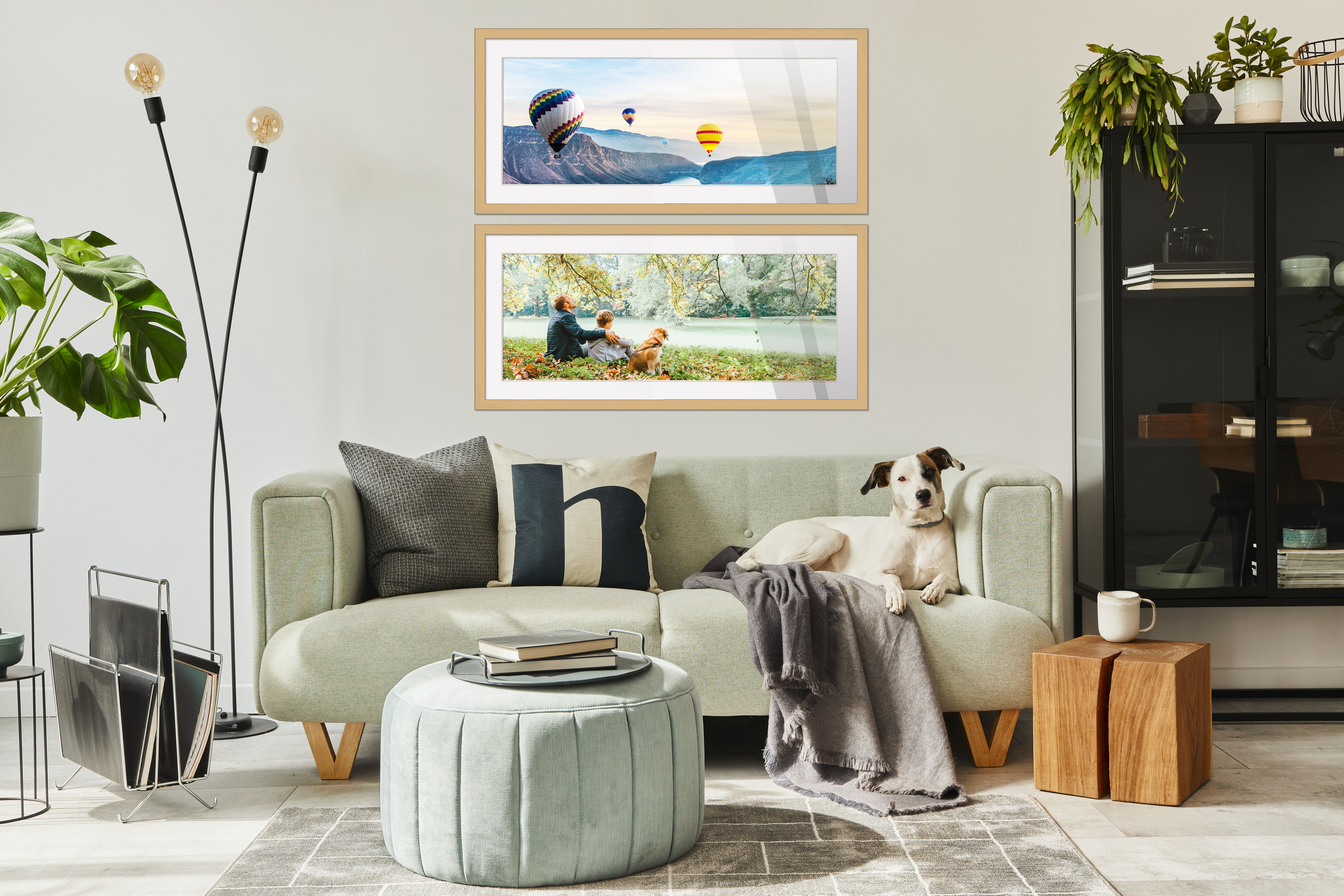 13x39 Natural Frame for 13x39 Picture or 16x42 Poster Without White Photo Mat detailed image 3