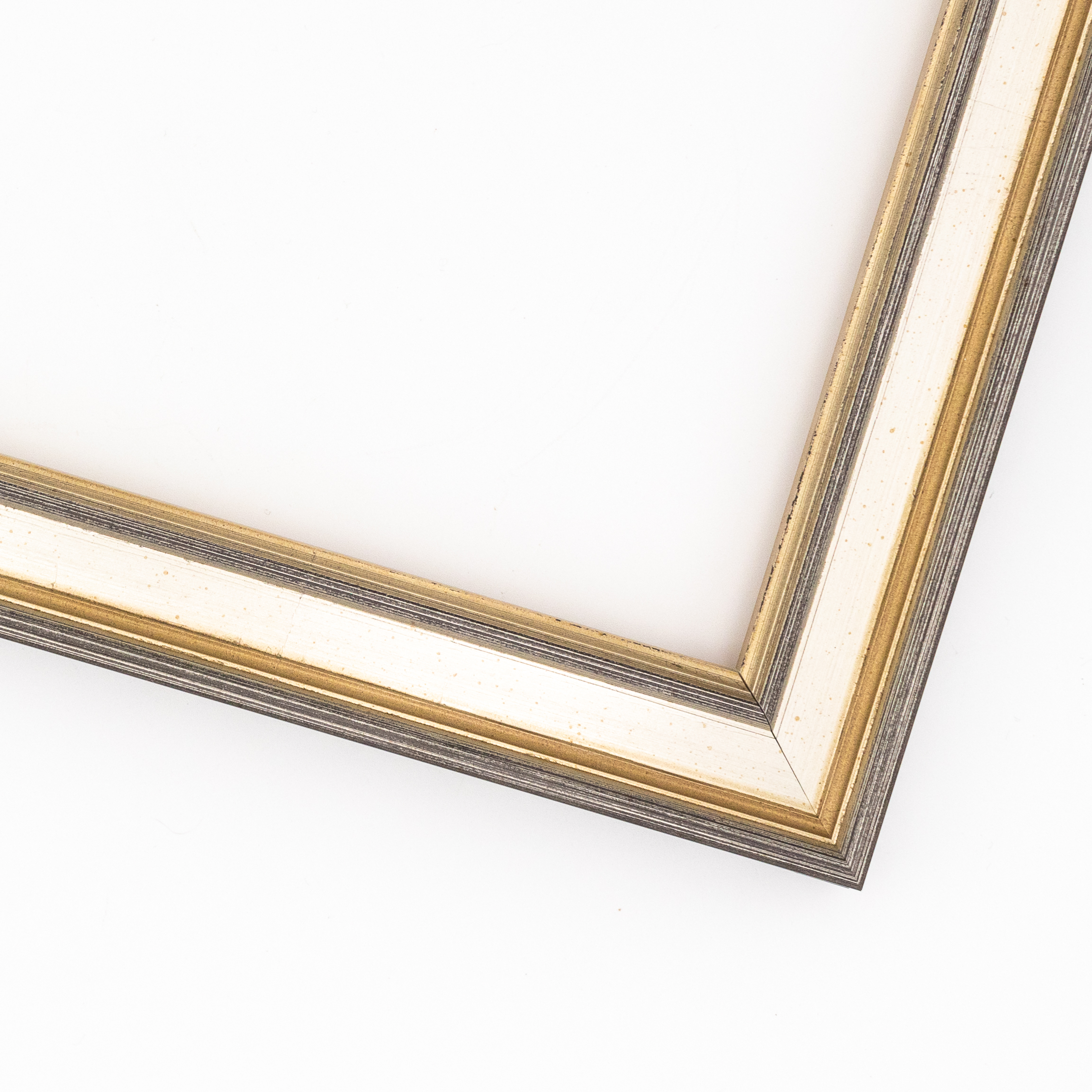 24x36 1.75 Wide 'Prima Wide Silver Contemporary Solid Wood Picture Frame detailed image 4
