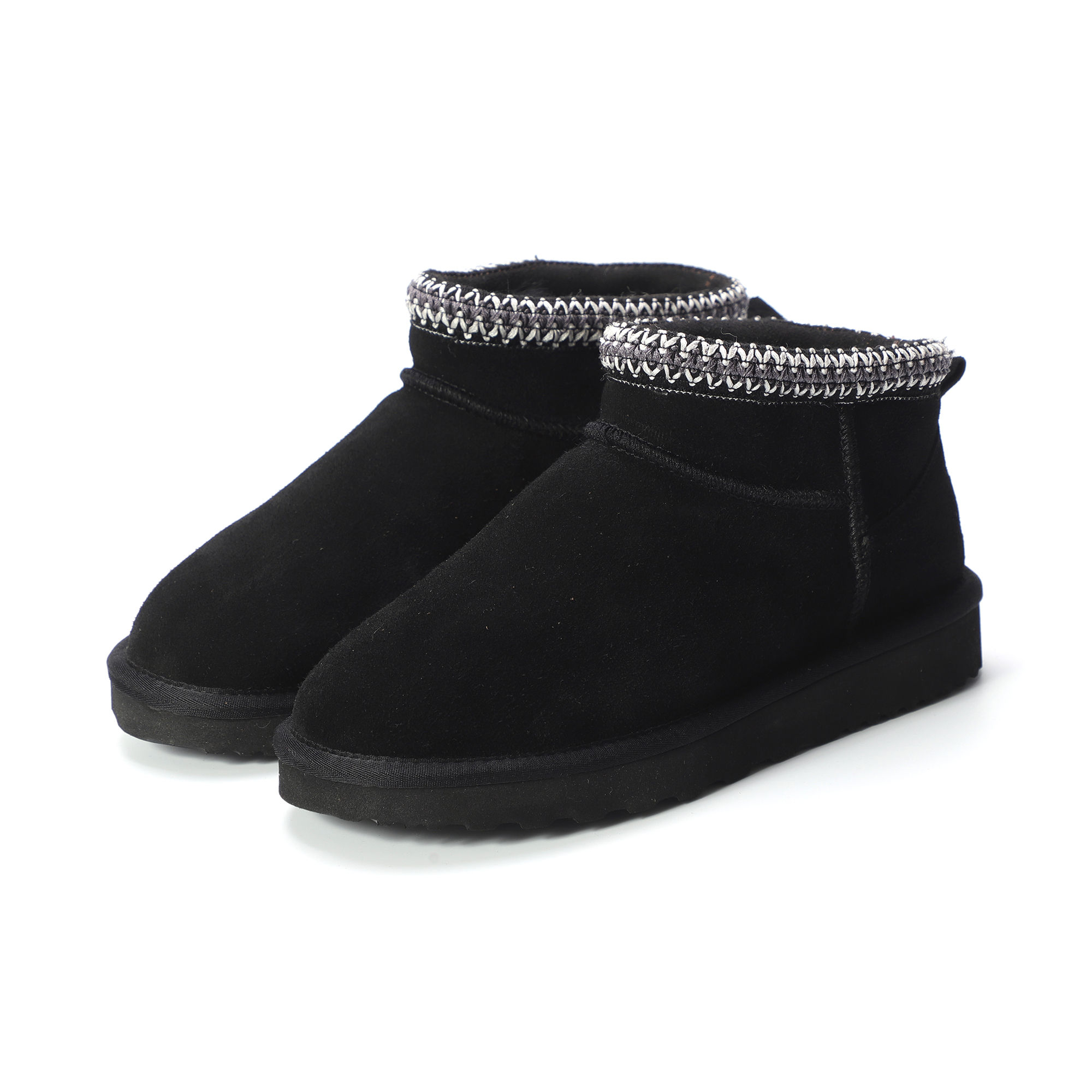 AUS WOOLI UGG Unisex Sheepskin Wool Altona Ankle Braid Boots - Picture 7 of 26