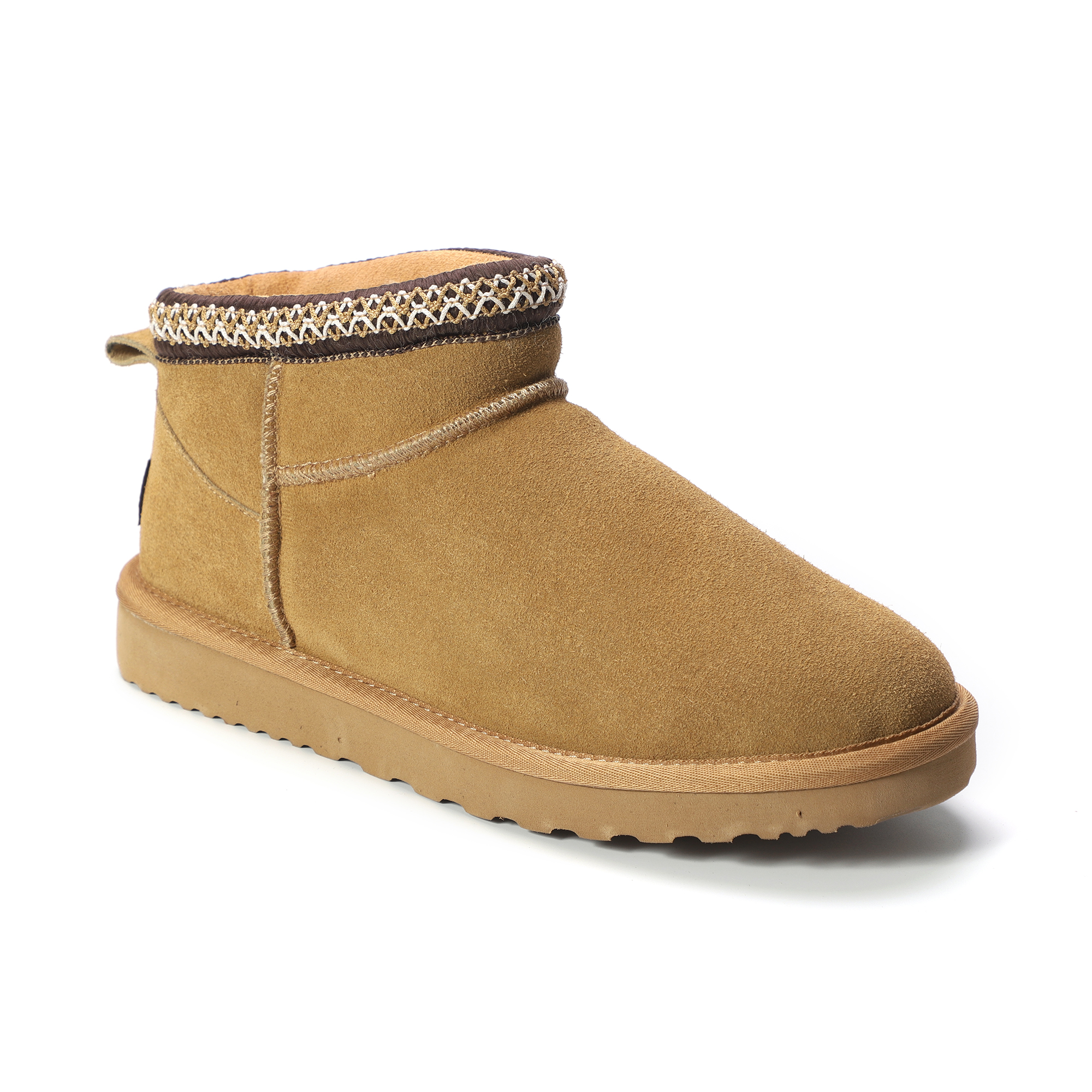 AUS WOOLI UGG Unisex Sheepskin Wool Altona Ankle Braid Boots - Picture 9 of 26