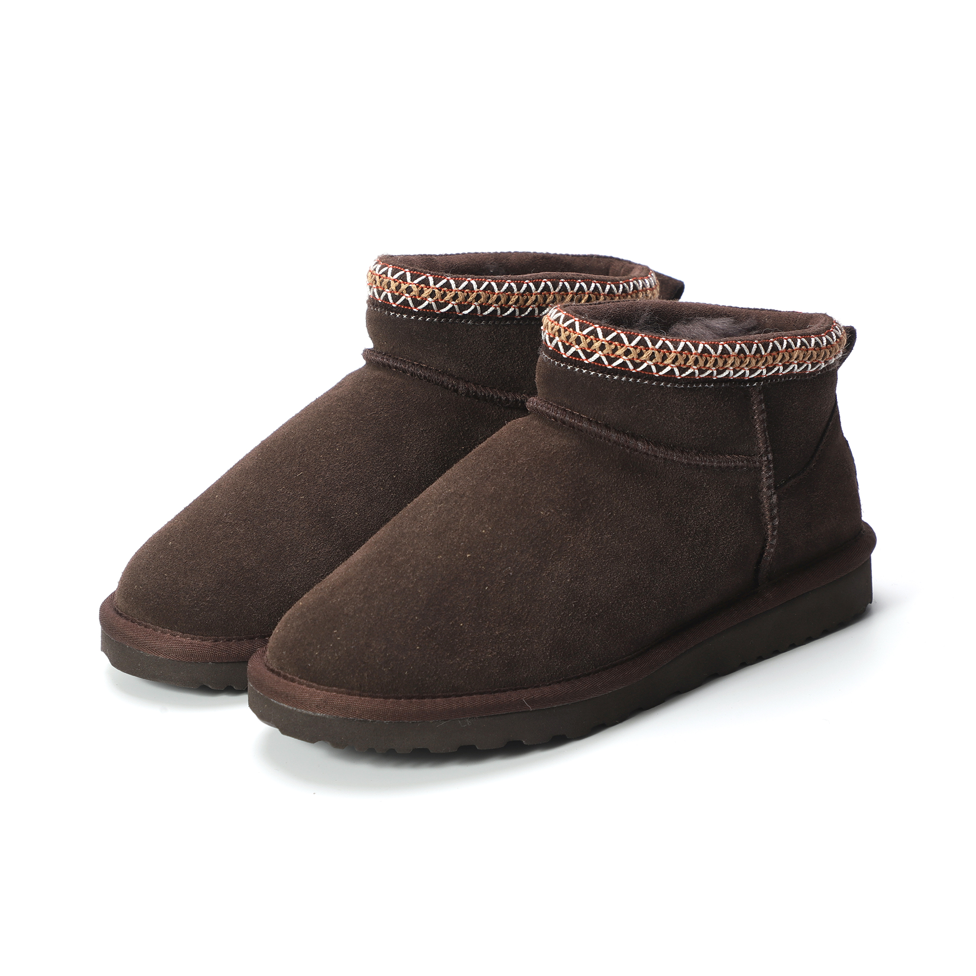 AUS WOOLI UGG Unisex Sheepskin Wool Altona Ankle Braid Boots - Picture 19 of 26