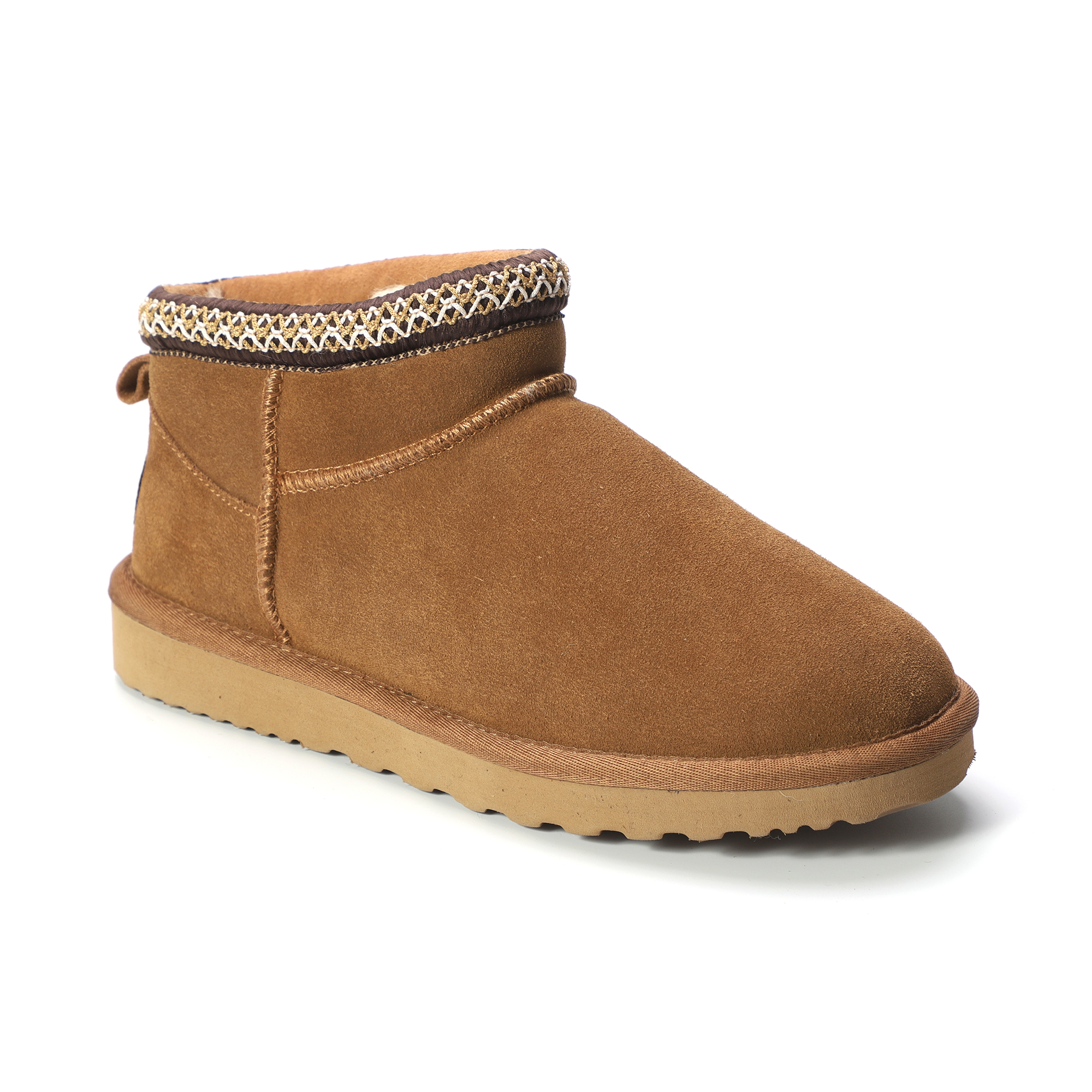 AUS WOOLI UGG Unisex Sheepskin Wool Altona Ankle Braid Boots - Picture 21 of 26