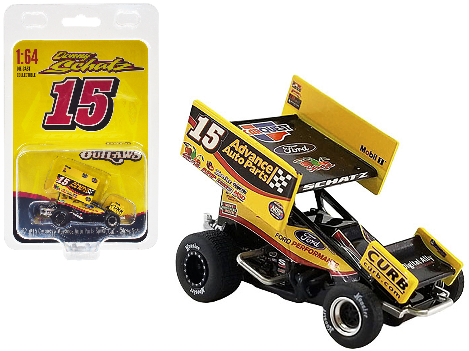 Acme United Winged Sprint Car 15 Schatz "Advance Auto Parts" Tony