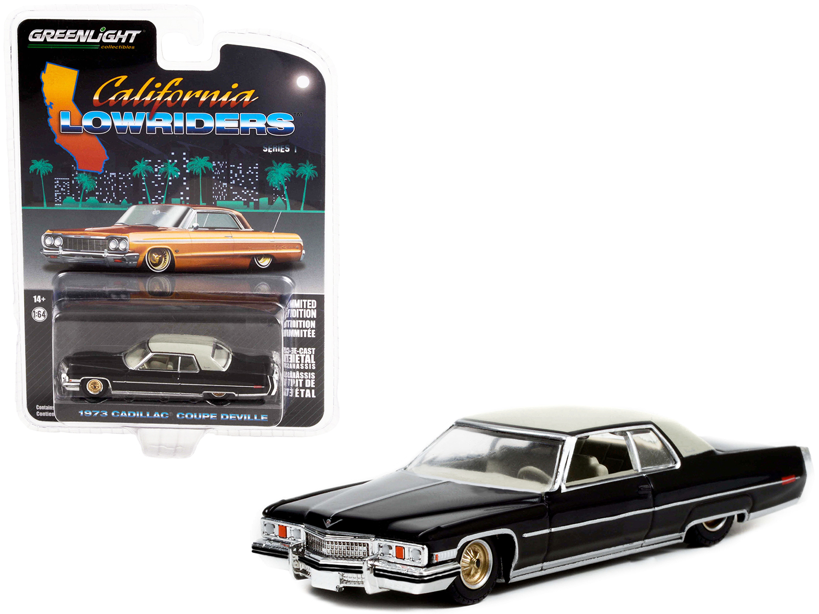 Greenlight 1973 Cadillac Sedan Deville 1:64 Diecast Car Cali - Foto 5