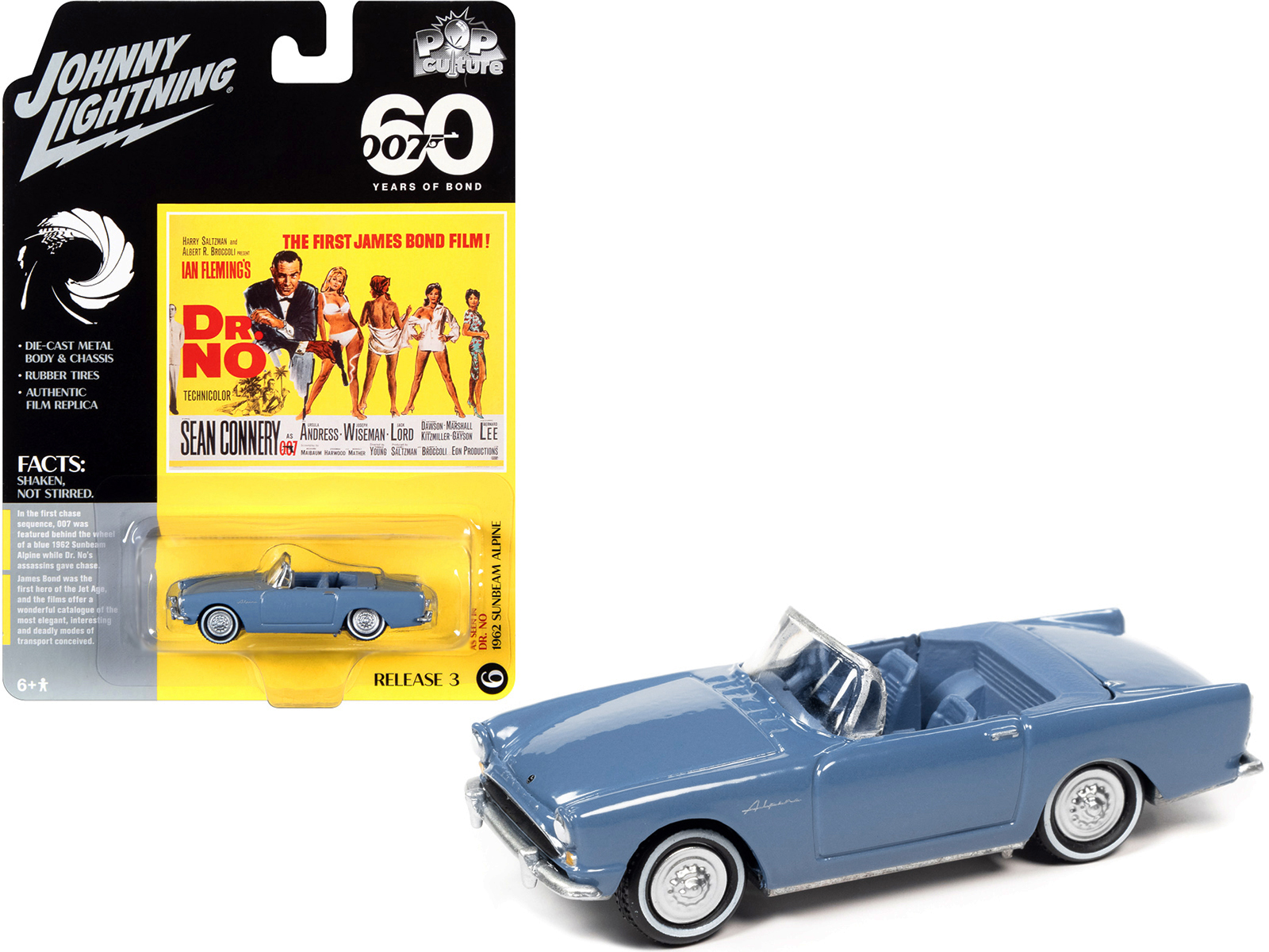 1962 Sunbeam Alpine Convertible Lake Blue James Bond 007 "Dr. No" (1962