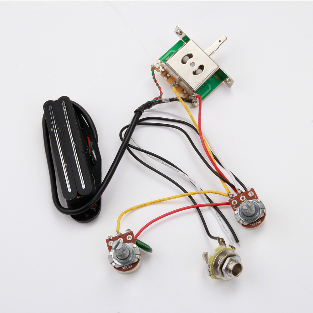 New Guitar Wiring Harness Pickup 1v2t 5 Way Switch 500k Pots For