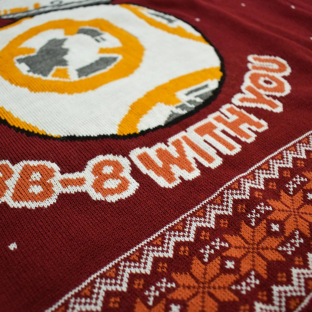 star wars official bb 8 red unisex christmas xmas jumper sweater bb8 christmas