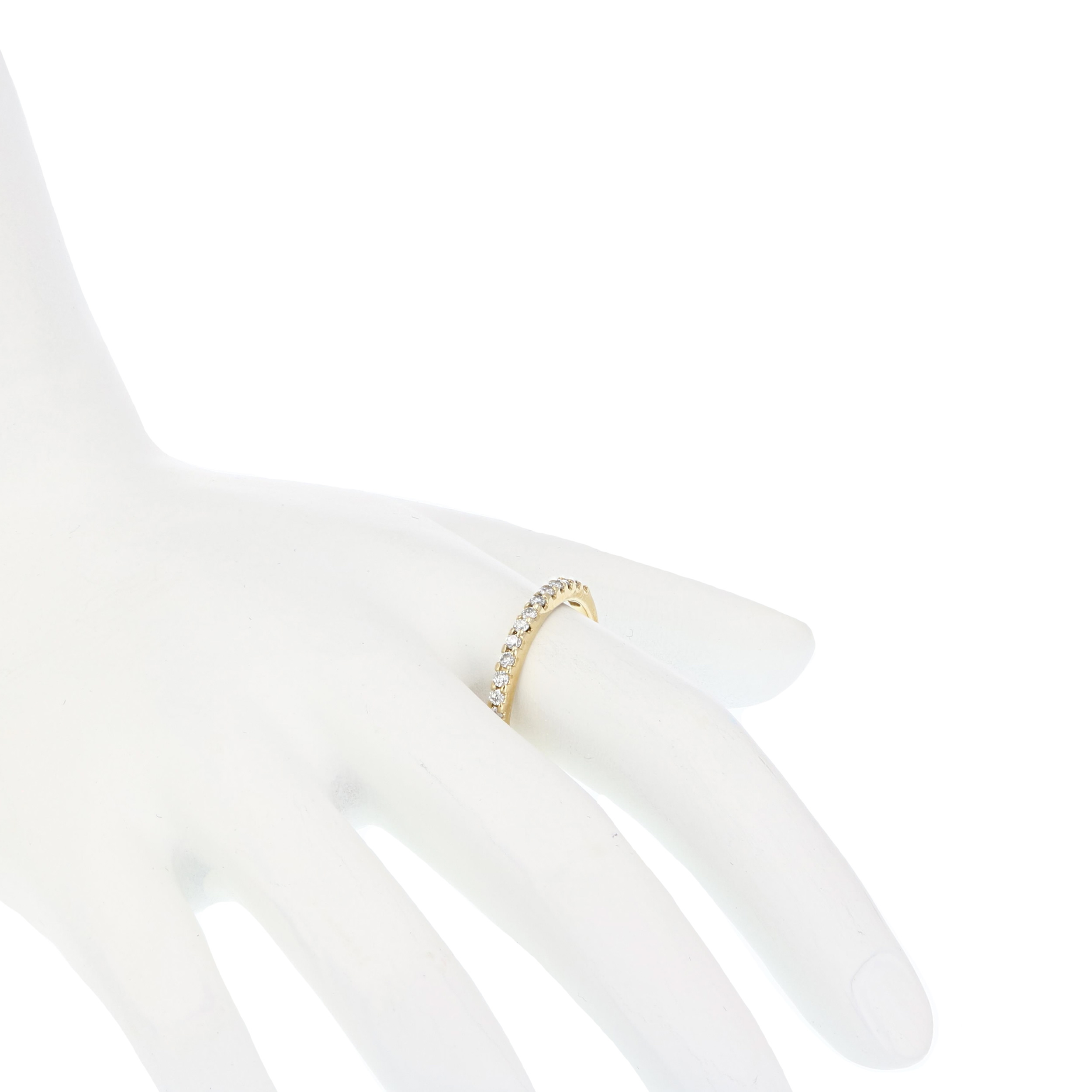 1/5 cttw Pave Diamond Wedding Band 14k Gold Bridal Ring Prong Set - Picture 19 of 19