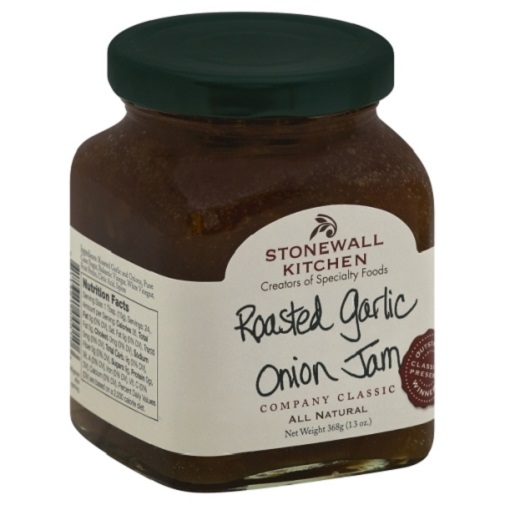 STONEWALL KITCHEN Roasted Garlic Onion Jam 11.75 oz Glass Jar exp 10/9