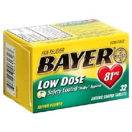 Bayer Low Dose Aspirin 81 mg Enteric Coated Tablets | eBay