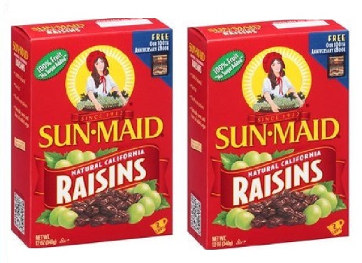 Sun Maid Natural California Raisins 2 Box Pack | eBay