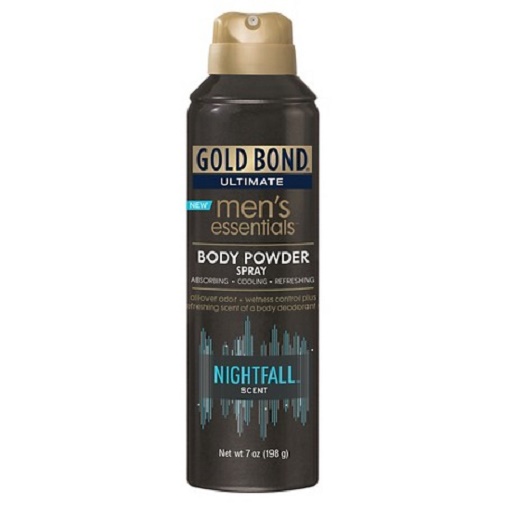 Gold Bond Ultimate Men's Essentials Body Powder Spray Nightfall Scent