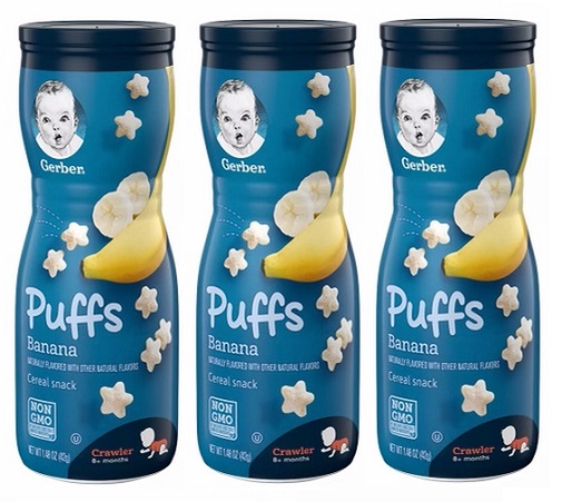 puffs banana cereal snack