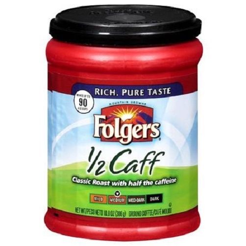 Folgers Coffee Medium 1/2 Caff Ground Coffee eBay