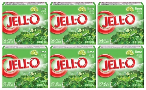Nacollection! / onemi☆jelly Jell-O Instant Lime Gelatine Pack, Zero Sugar, Low Calorie