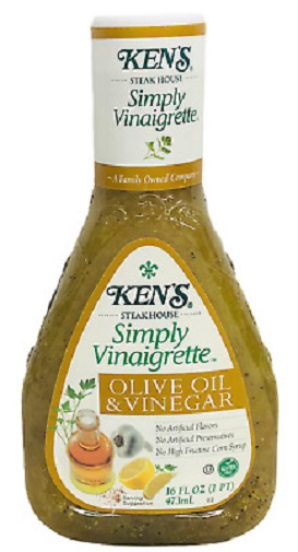 Ken's Steak House, Salad Dressing, 16 fl oz, Classic Oil & Vinegar Vinaigrette