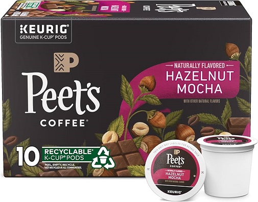 Peet's Coffee Hazelnut Mocha Keurig K-Cups - Walmart.com