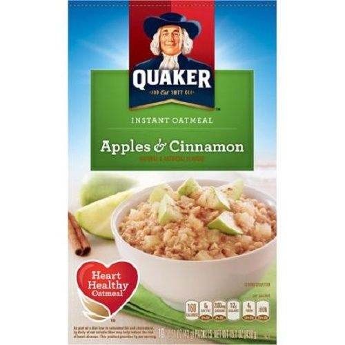 Quaker Apples & Cinnamon Instant Oatmeal Hot Cereal eBay