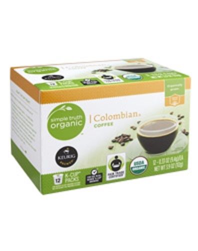 Simple Truth Organic Colombian Coffee Keurig K Cup 12 Box Simple Truth Organic Colombian Coffee Keurig K Cup 12 Box