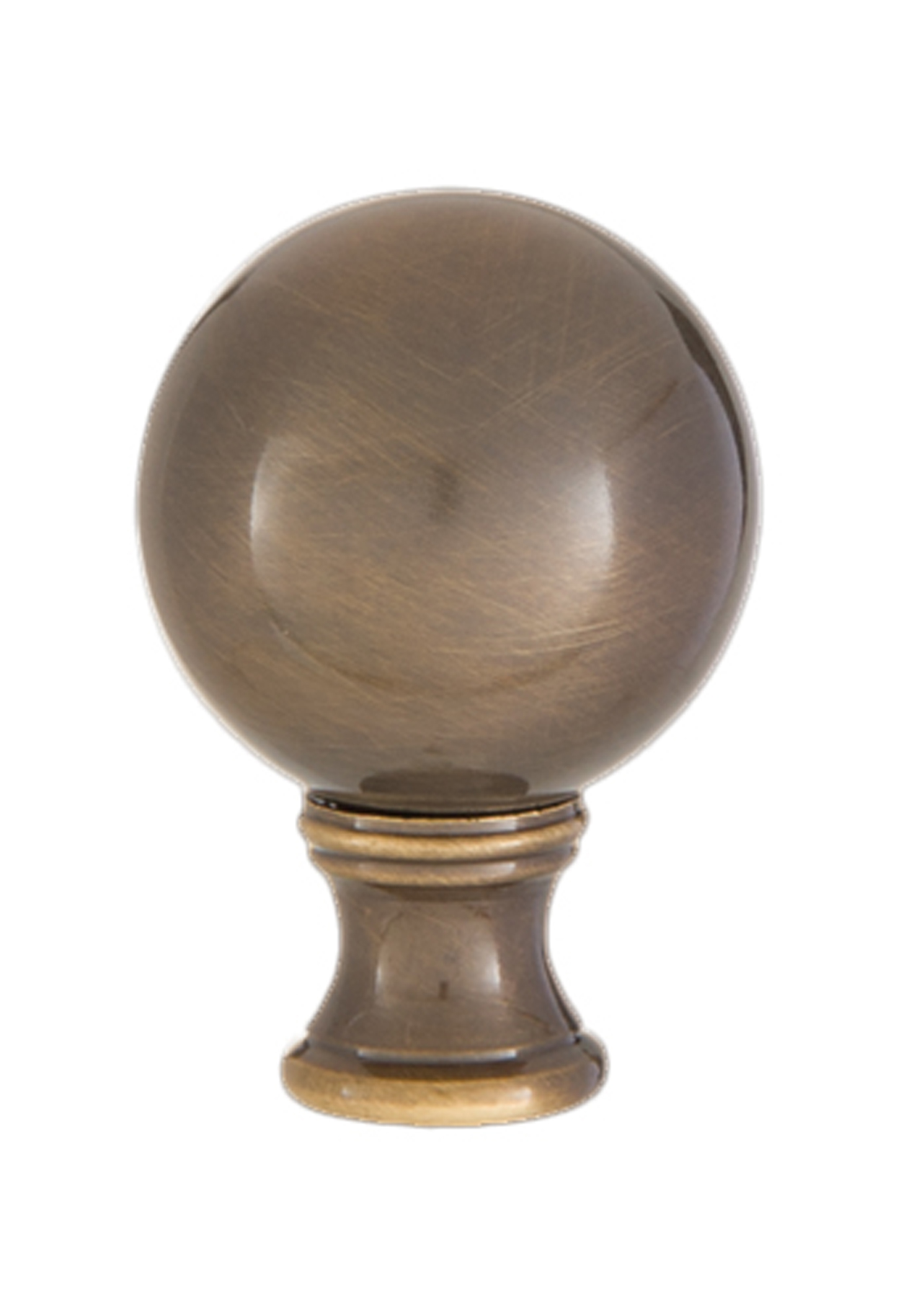 thumbnail interactive-video image 1 of Buy Champagne Crystal Faceted Ball Lamp Finial 2-3/8\" Tall, Chrome... 1 of 10