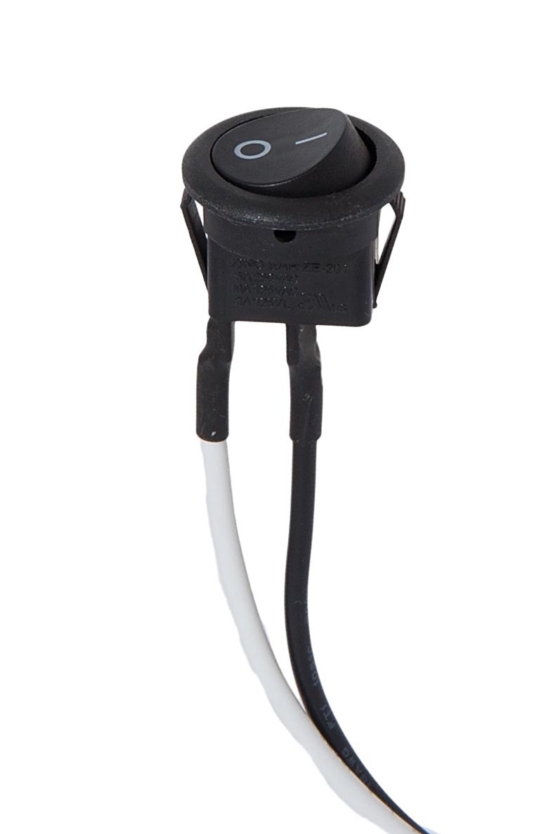 B&P Lamp® On-Off Round Snap-In Rocker Switch