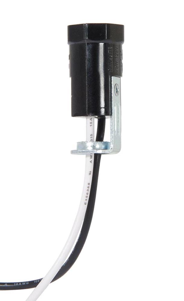 B&P Lamp Phenolic Candelabra Base Pigtail Sockets