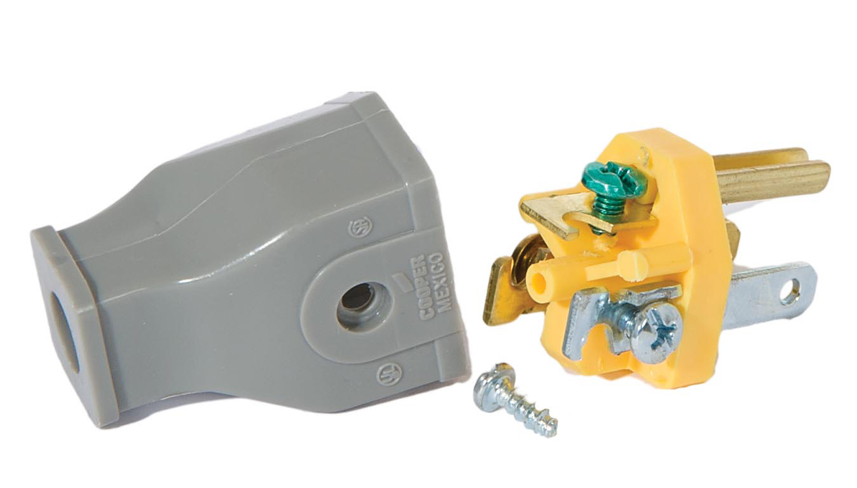 B&P Lamp® Black Industrial Style Lamp or Appliance Attachment Plug