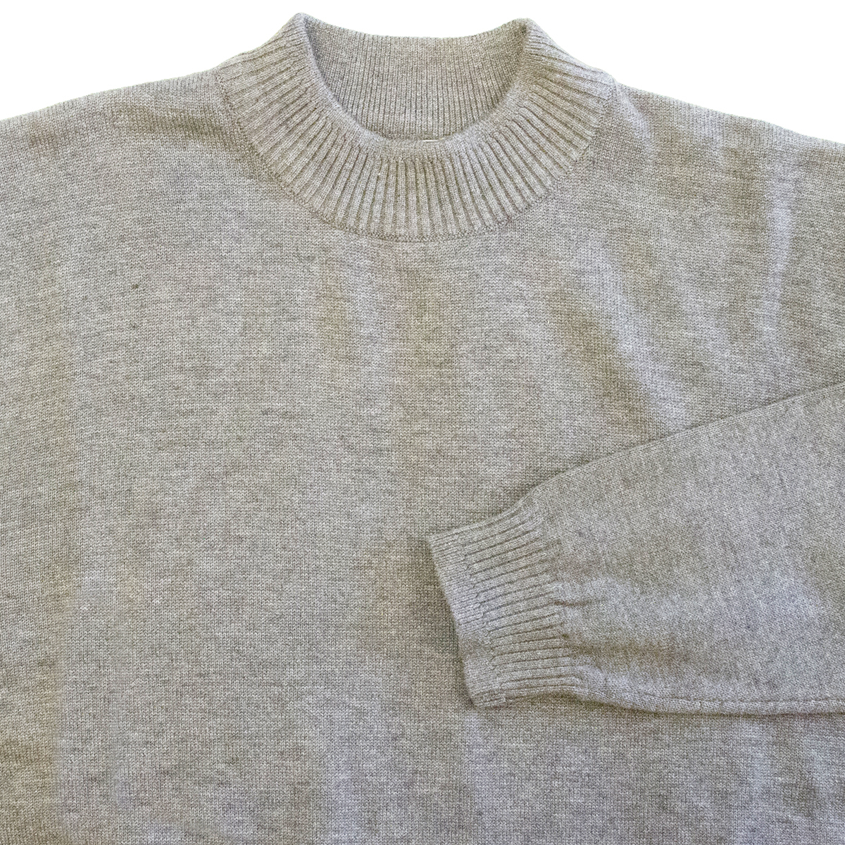 Lavane Mens Classic Mock Ribbed Detail Mock Turtleneck