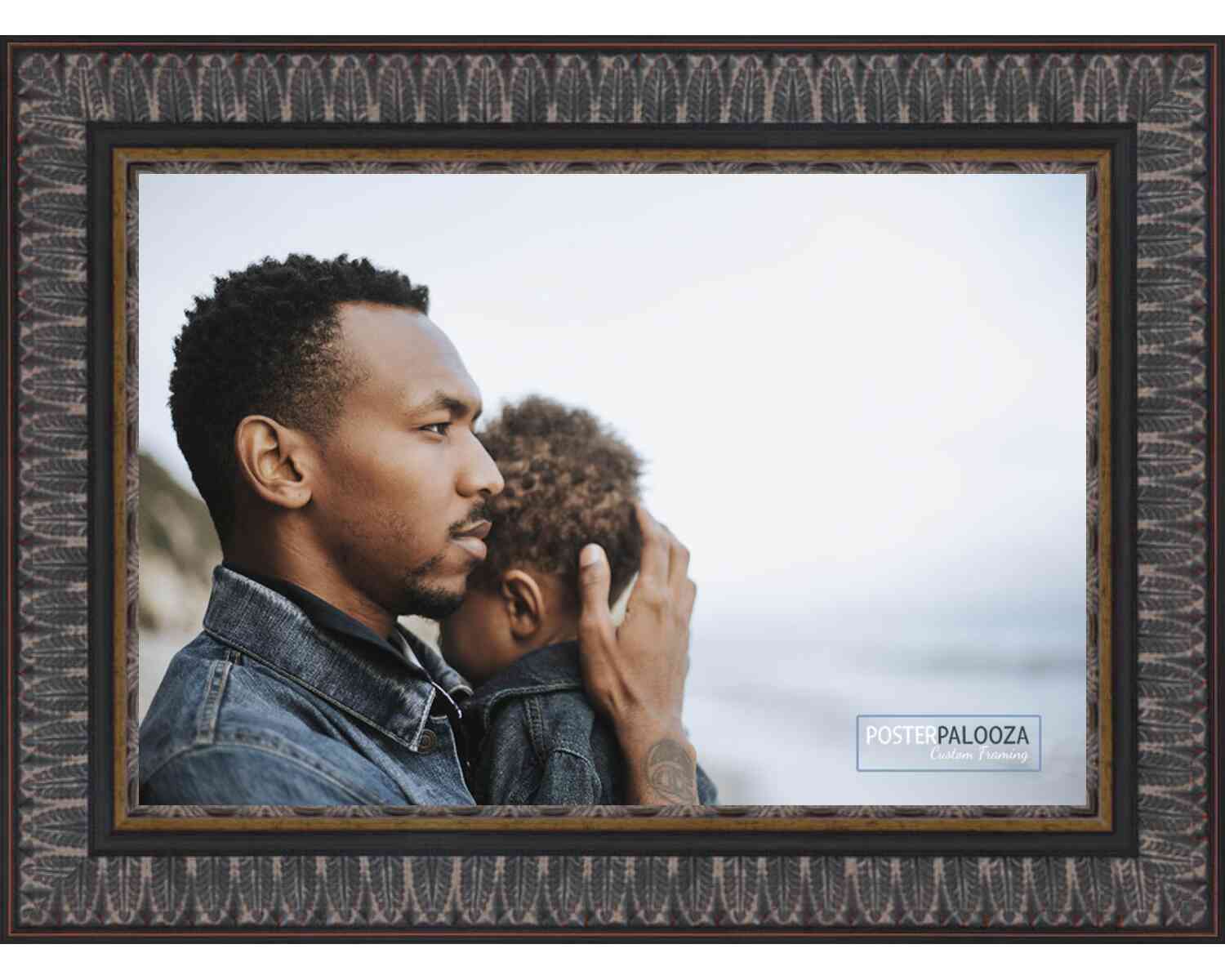 Ornate Black Picture Frame - UV Acrylic,Backing, Hanging Hardware - Bild 10 von 29