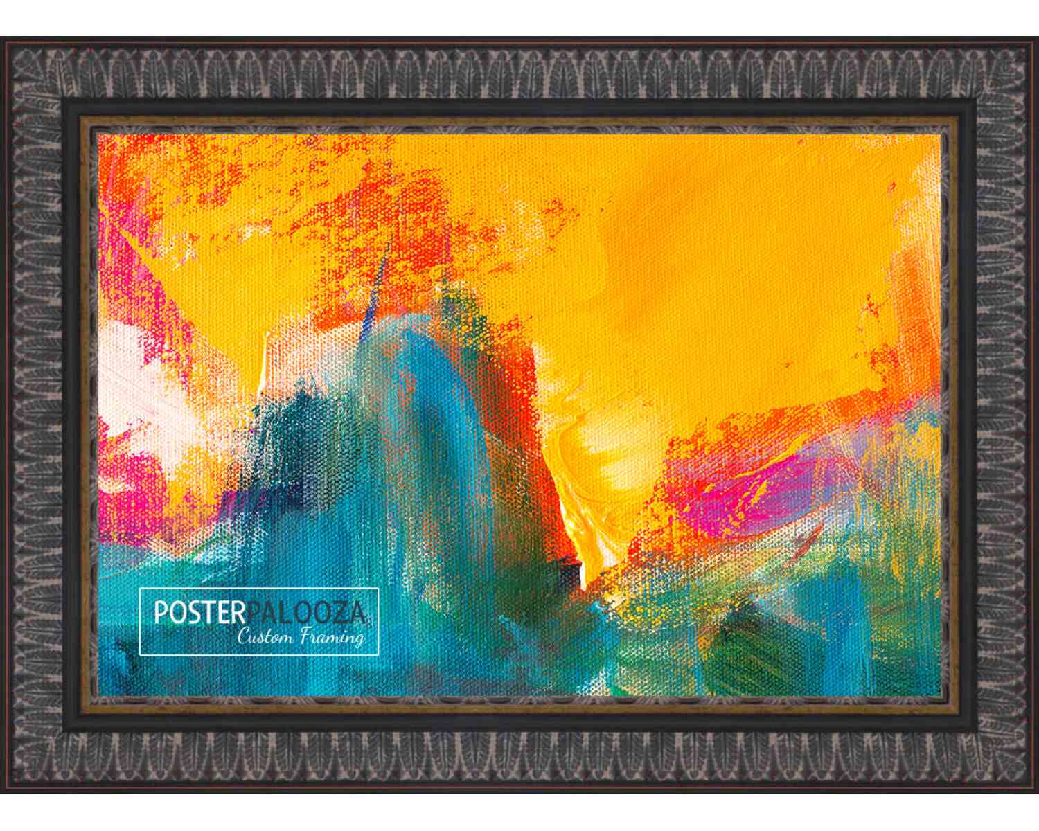 Ornate Black Picture Frame - UV Acrylic,Backing, Hanging Hardware - Bild 12 von 29